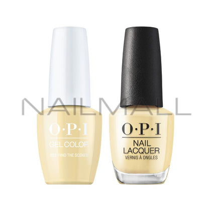 OPI	Spring 2021	Hollywood	Gel Duo	Matching Gelcolor and Nail Polish	Bee-hind the Scenes	H005 