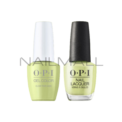 OPI	Spring 2023	Me, Myself and OPI	Gel Duo	Matching Gelcolor and Nail Polish	Clear Your Cash	S05 