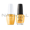 OPI	Summer 2021	Malibu	Gel Duo	Matching Gelcolor and Nail Polish	Marigolden Hour	N82