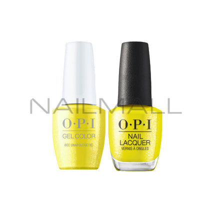 OPI	Summer 2022	Power of Hue	Gel Duo	Matching Gelcolor and Nail Polish	Bee Unapologetic	B010 