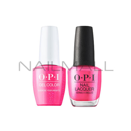 OPI	Summer 2022	Power of Hue	Gel Duo	Matching Gelcolor and Nail Polish	Excercise Your Brights	B003 