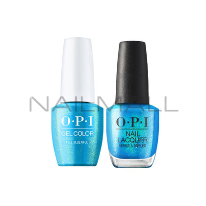 OPI	Summer 2022	Power of Hue	Gel Duo	Matching Gelcolor and Nail Polish	Feel Bluetiful	B008 