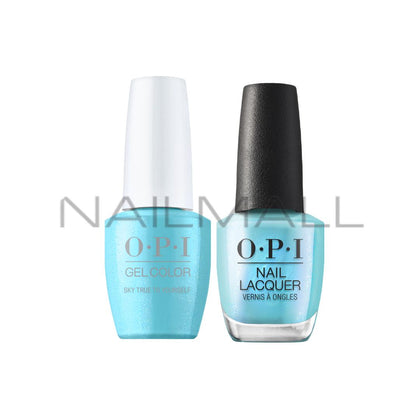 OPI	Summer 2022	Power of Hue	Gel Duo	Matching Gelcolor and Nail Polish	Sky True to Yourself	B007 