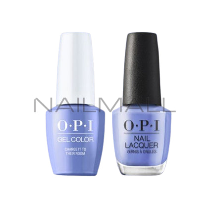 OPI	Summer 2023	Summer Makes the Rules	Gel Duo	Matching Gelcolor and Nail Polish	Charge it to Their Room	P009 