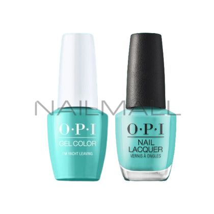 OPI	Summer 2023	Summer Makes the Rules	Gel Duo	Matching Gelcolor and Nail Polish	I'm Yacht Leaving	P011 