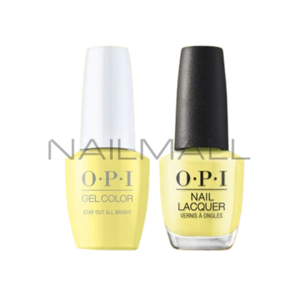 OPI	Summer 2023	Summer Makes the Rules	Gel Duo	Matching Gelcolor and Nail Polish	Stay Out All Bright	P008 