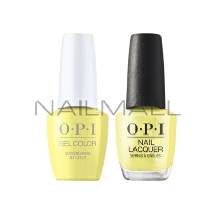 OPI	Summer 2023	Summer Makes the Rules	Gel Duo	Matching Gelcolor and Nail Polish	Sunscreening My Calls	P003 