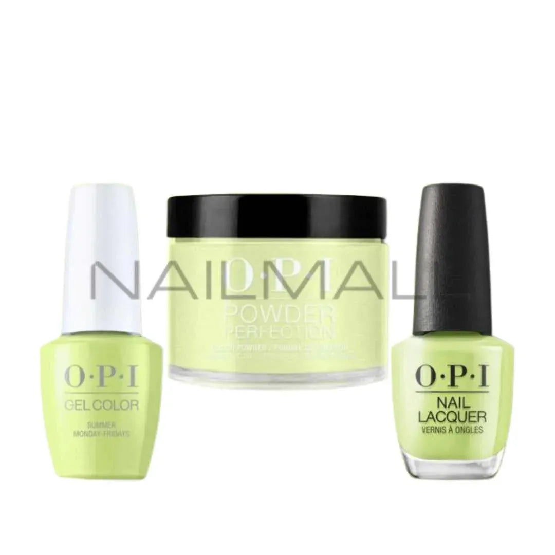 OPI	Summer 2023	Summer Makes the Rules	Trio Set	Summer Monday Fridays	P012 