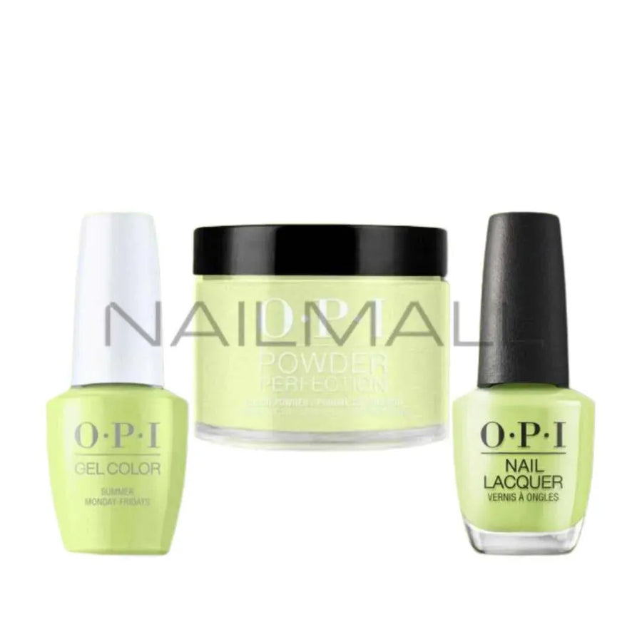 OPI	Summer 2023	Summer Makes the Rules	Trio Set	Summer Monday Fridays	P012 