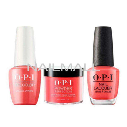 OPI Trio Set - A69 - Live.Love.Carnaval OPI Trio Set - Gel, Lacquer, & Dip