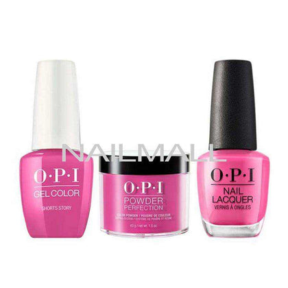 OPI Trio Set - B86 - Shorts Story OPI Trio Set - Gel, Lacquer, & Dip