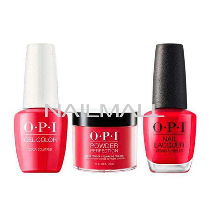 OPI Trio Set - C13 - Coca-Cola red OPI Trio Set - Gel, Lacquer, & Dip