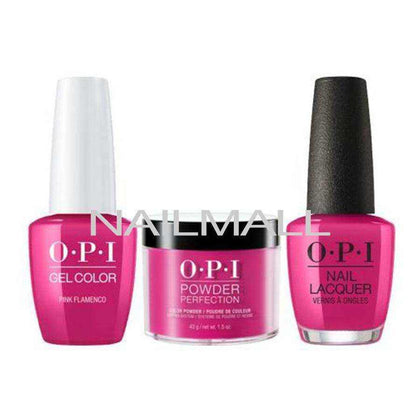 OPI Trio Set - E44 - Pink Flamenco OPI Trio Set - Gel, Lacquer, & Dip