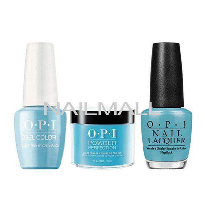 OPI Trio Set - E75 - Can't Find My Czechbook OPI Trio Set - Gel, Lacquer, & Dip