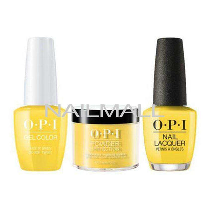 OPI Trio Set - F91 - Exotic Birds Do Not Tweet OPI Trio Set - Gel, Lacquer, & Dip