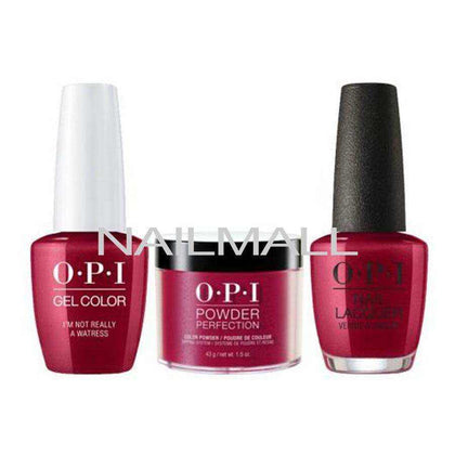 OPI Trio Set - H08 - I'm Not Realy A Waitress OPI Trio Set - Gel, Lacquer, & Dip