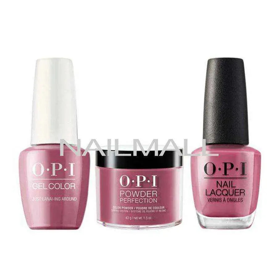 OPI Trio Set - H72 - Just Lanai-ing Around OPI Trio Set - Gel, Lacquer, & Dip