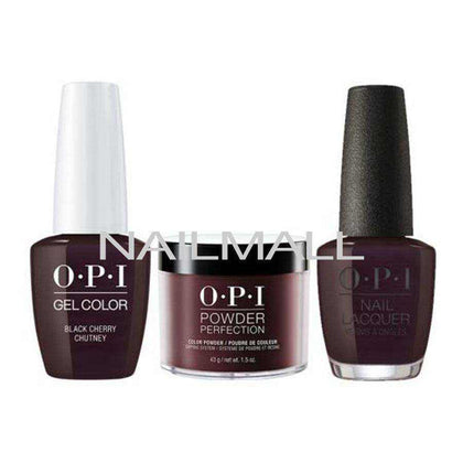 OPI Trio Set - I43 - Black Cherry Chutney OPI Trio Set - Gel, Lacquer, & Dip