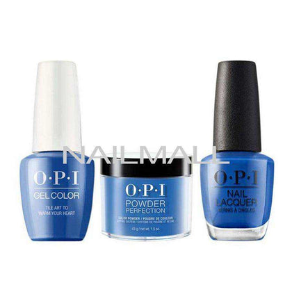 OPI Trio Set - L25 - Tile Art to Warm Your Heart OPI Trio Set - Gel, Lacquer, & Dip