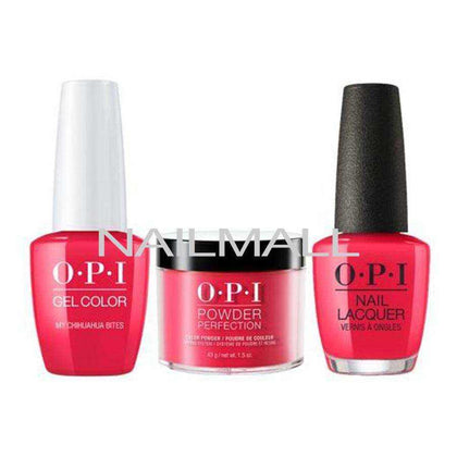 OPI Trio Set - M21 - My Chihuahua Bites OPI Trio Set - Gel, Lacquer, & Dip