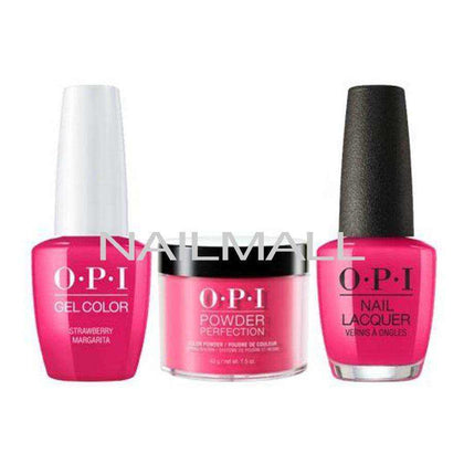 OPI Trio Set - M23 - Strawberry Margarita OPI Trio Set - Gel, Lacquer, & Dip