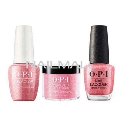 OPI Trio Set - M27 - Cozu-Melted in Sun OPI Trio Set - Gel, Lacquer, & Dip