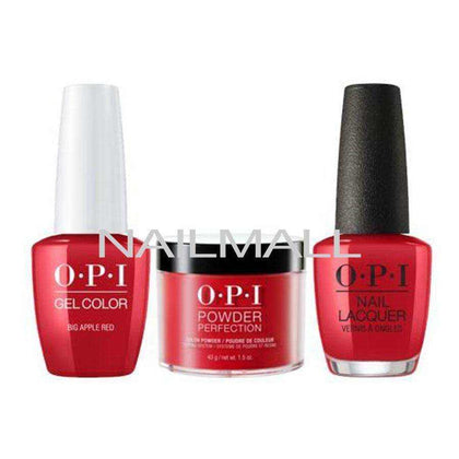 OPI Trio Set - N25 - Big Apple Red OPI Trio Set - Gel, Lacquer, & Dip