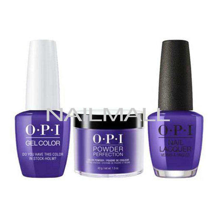 OPI Trio Set - N47 - Do You Have This Color In Stock-Holm OPI Trio Set - Gel, Lacquer, & Dip