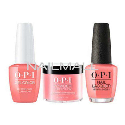 OPI Trio Set - N57 - Got Myself Into A Jam-Balaya OPI Trio Set - Gel, Lacquer, & Dip