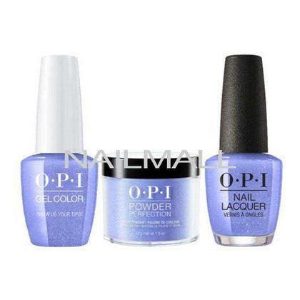 OPI Trio Set - N62 - Show Us Your Tips OPI Trio Set - Gel, Lacquer, & Dip