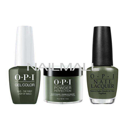 OPI Trio Set - W55 - Suzi - The First Lady Of Nails OPI Trio Set - Gel, Lacquer, & Dip