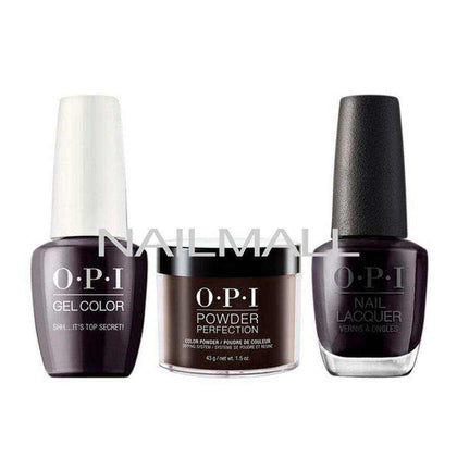 OPI Trio Set - W61 - Shh..Ii's Top Secret OPI Trio Set - Gel, Lacquer, & Dip