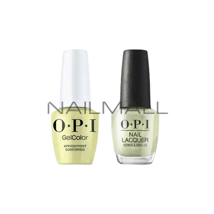 OPI	Spring 2025	OPI'm Dreaming	Gel Duo	Matching Gelcolor and Nail Polish	Appoint-Mint Confirmed	S047