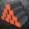 Orange Buffer Black Grit Premium 3-Way