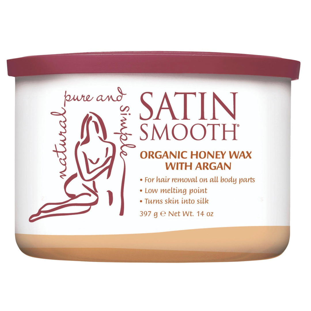 Satin Smooth Wax - Honey Wax with Argan Oil 14oz.