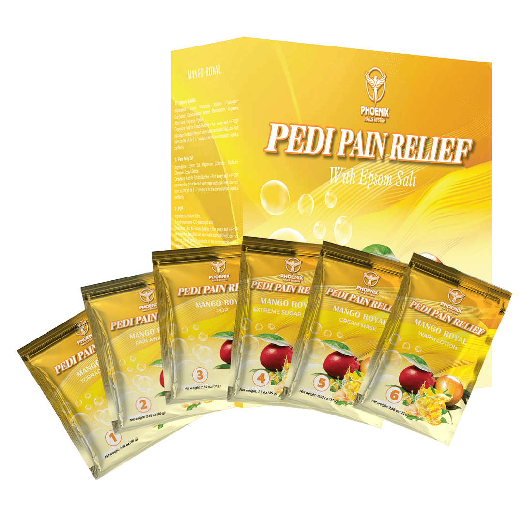 Phoenix Pedi Pain Relief Pedicure Kit + Bonus Kit, Liner, Candle | Case or Single