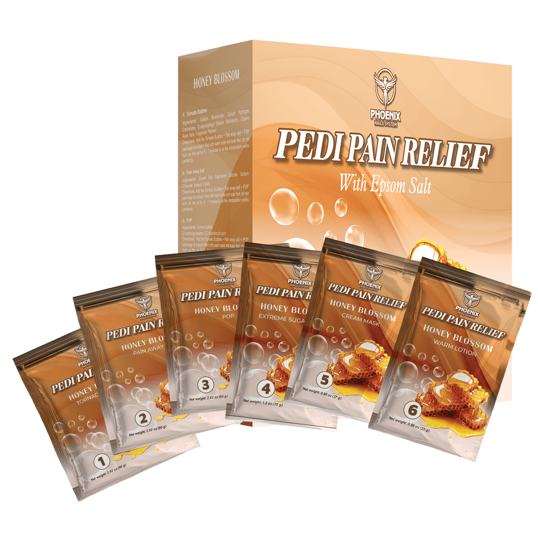 Phoenix Pedi Pain Relief Pedicure Kit + Bonus Kit, Liner, Candle | Case or Single
