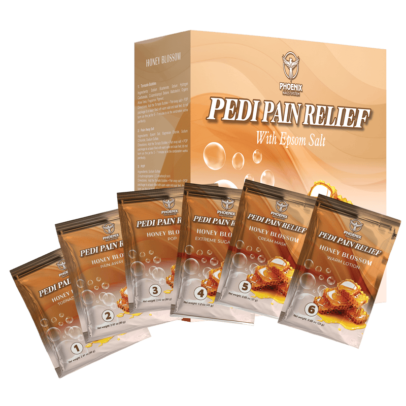 Phoenix Pedi Pain Relief Pedicure Kit + Bonus Kit, Liner, Candle | Case or Single