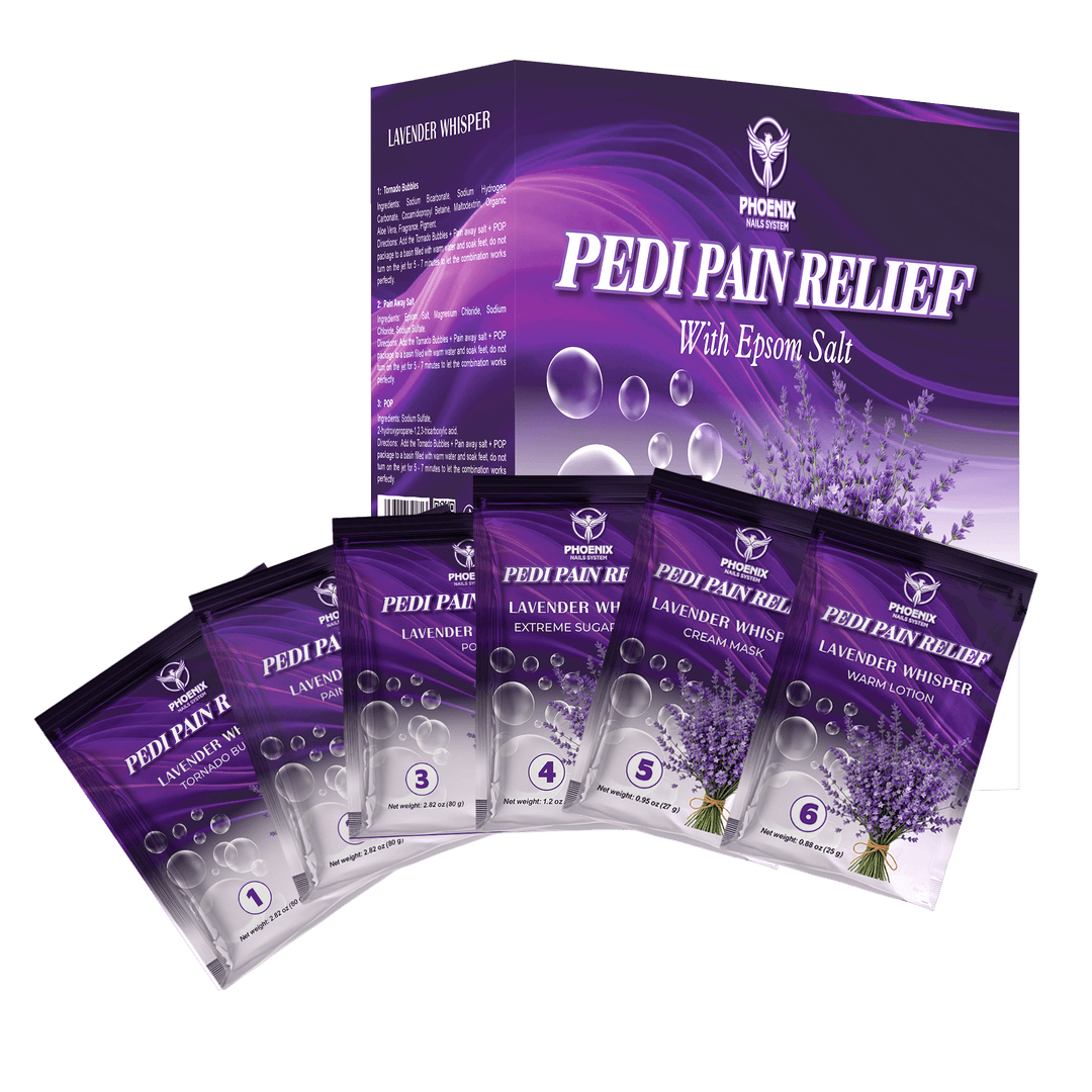 Phoenix Pedi Pain Relief Pedicure Kit + Bonus Kit, Liner, Candle | Case or Single