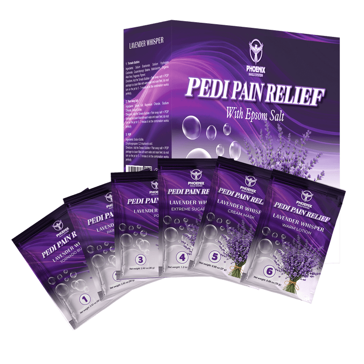 Phoenix Pedi Pain Relief Pedicure Kit + Bonus Kit, Liner, Candle | Case or Single