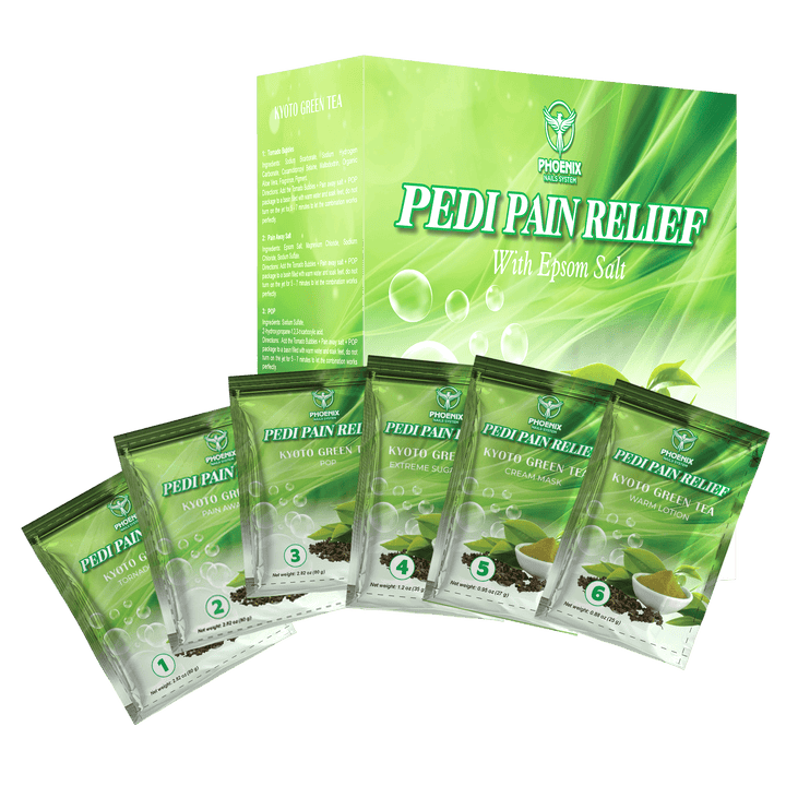 Phoenix Pedi Pain Relief Pedicure Kit + Bonus Kit, Liner, Candle | Case or Single