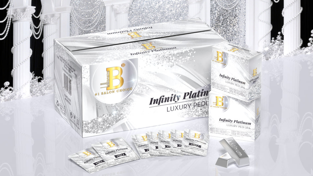 Billionaire Bubble Spa Nail Deluxe 7 Steps Pedicure Manicure Treatment Kit