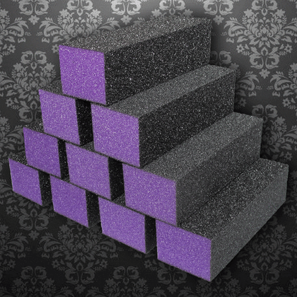 Purple Buffer Black Grit Premium 3-Way Buffers