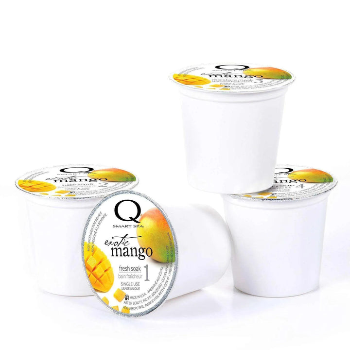 Qtica SmartPods 4 Step System Pack - Exotic Mango 1 case / 24 ct Pedicure Kit
