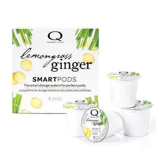 Qtica SmartPods 4 Step System Pack - Lemongrass Ginger 1 case / 24 ct Pedicure Kit