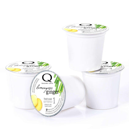 Qtica SmartPods 4 Step System Pack - Lemongrass Ginger 1 case / 24 ct Pedicure Kit