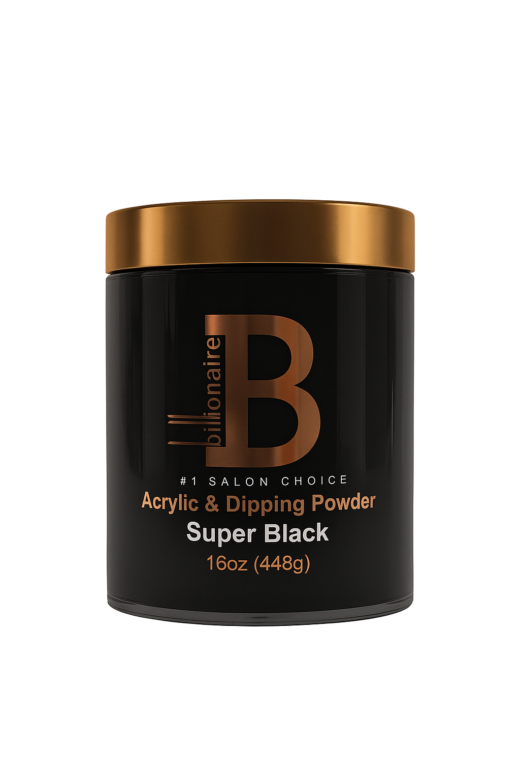 Super Black - Billionaire Dip Acrylic Powder (16 oz.)