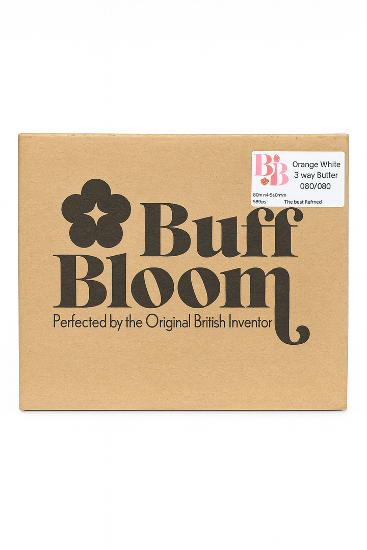 Buff Bloom 3-Way Buffers - Orange & White 080/080 (500 pieces)