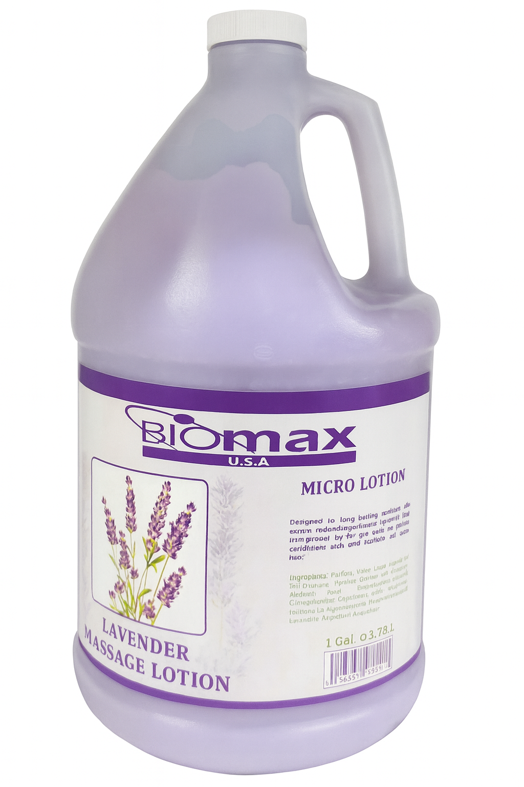 Biomax - Micro Massage Lotion - Lavender (1 Gallon | 1 Case)