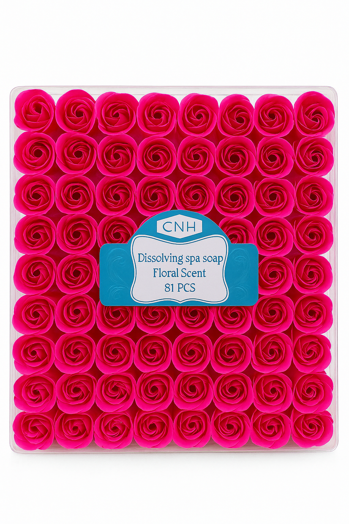 CNH Dissolving Spa Bath Soap Flowers - Floral Scent (81 pcs.)